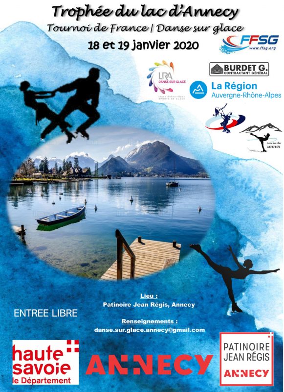Tournoi de France de Danse sur Glace à Annecy les 18 et 19 janvier 2020