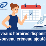 Nouveaux horaires de patinage à TSG
